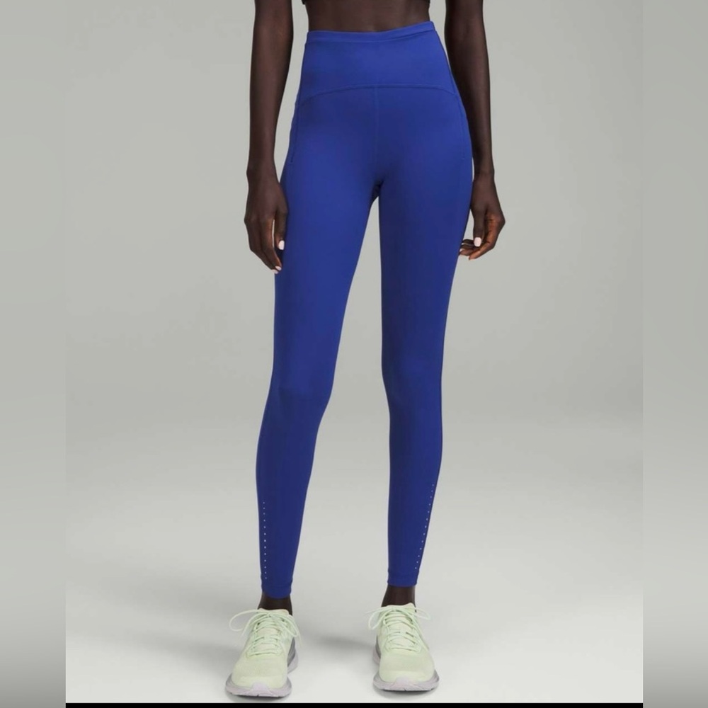 NWT Lululemon Swift Speed High Rise Tights Pockets Leggings Psychic Blue HTF 16 - Picture 12 of 16
